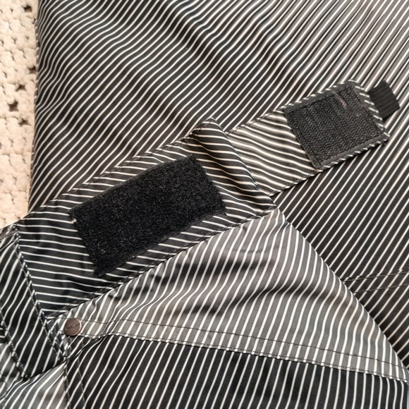 Vtg‎ Mens M Body Glove Snowboarding Ski Pants Snow Black White Stripes Retro Y2K - Picture 12 of 15